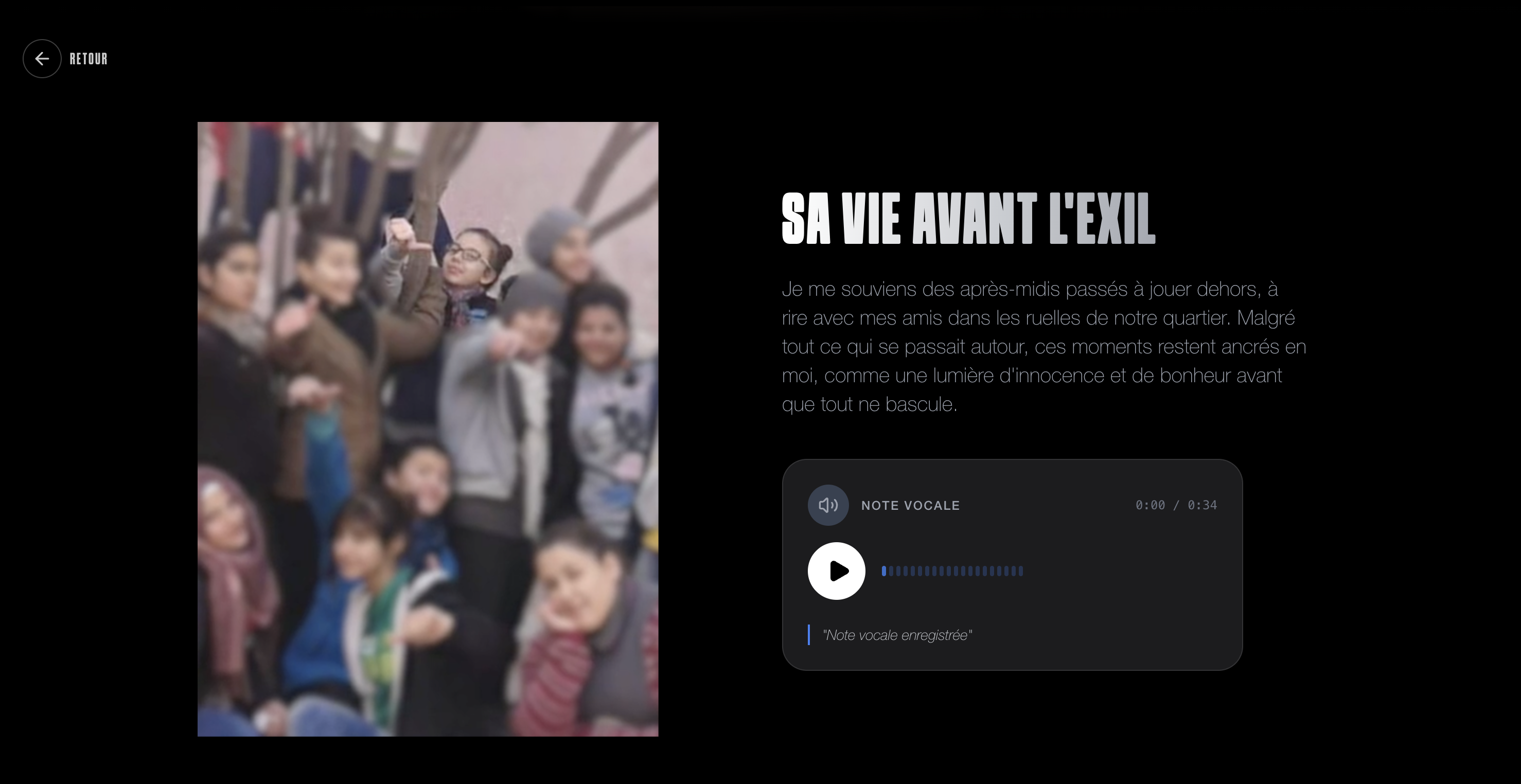 Sa vie avant l'exil