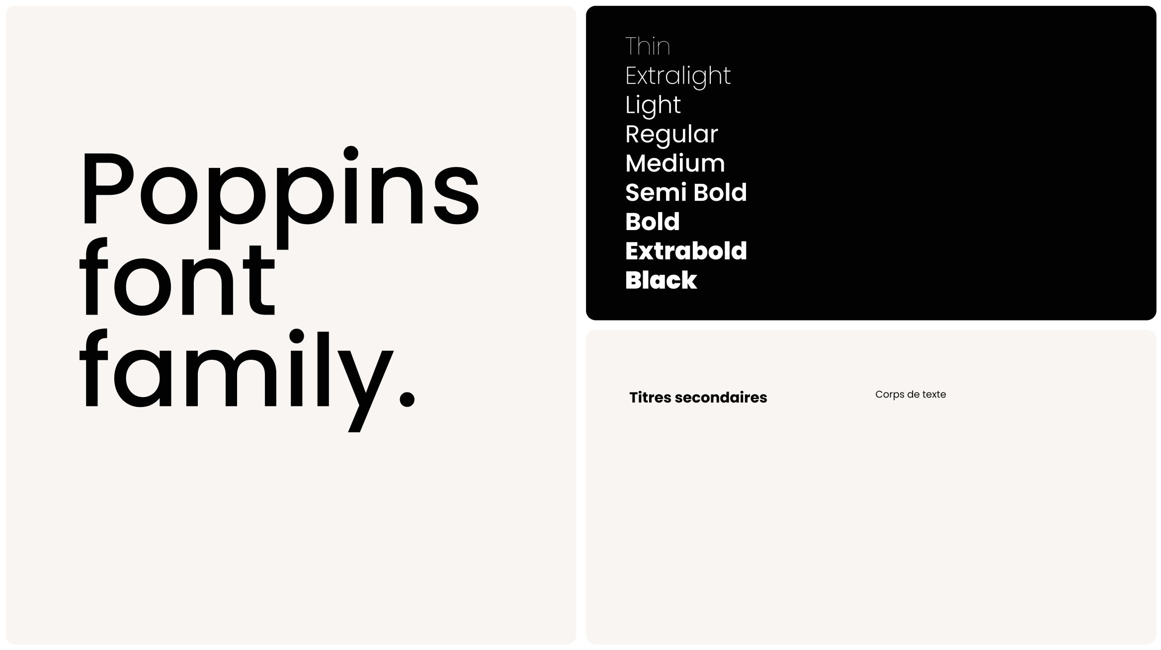 Typographie du corps — Poppins
