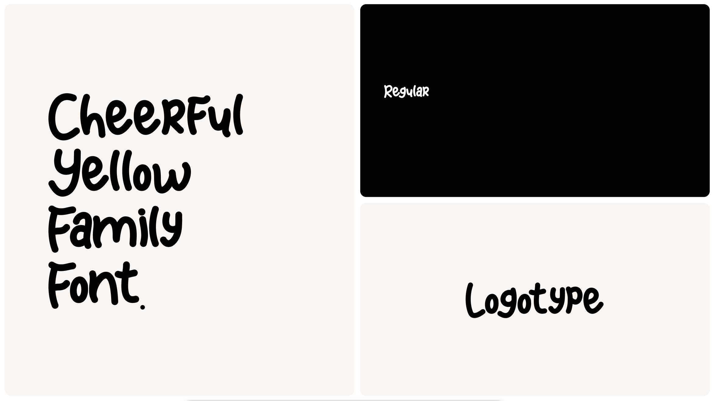 Typographie du logo — Cheerful Yellow