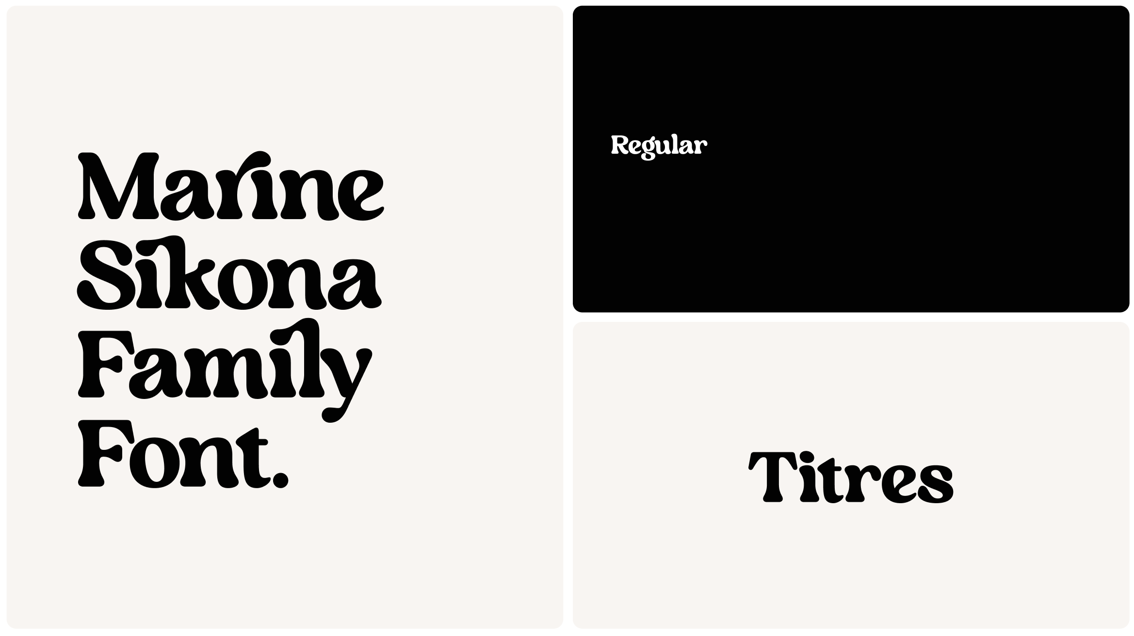 Typographie des titres — Marine Sikona