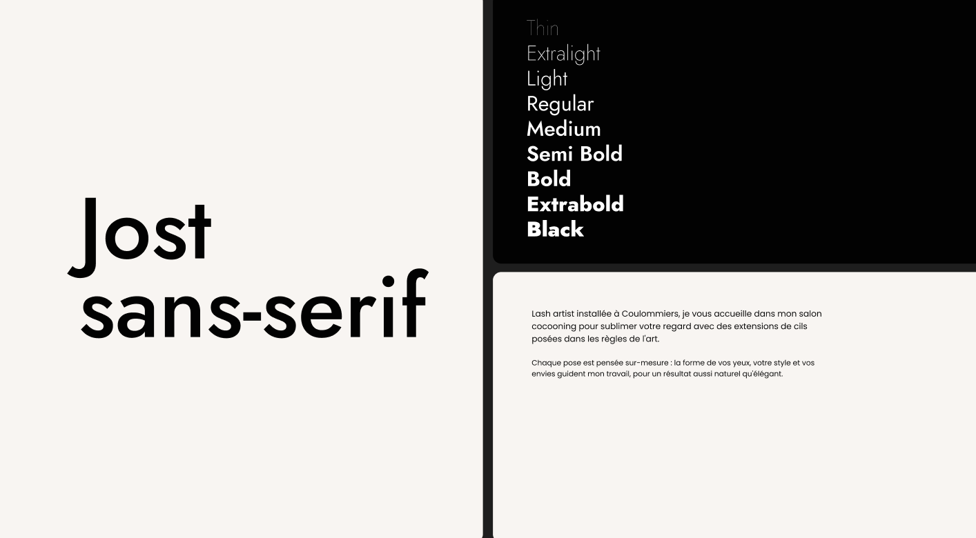 Typographie du corps — Jost