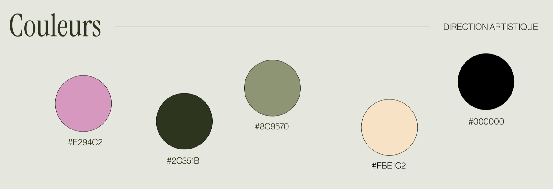 Palette de couleurs