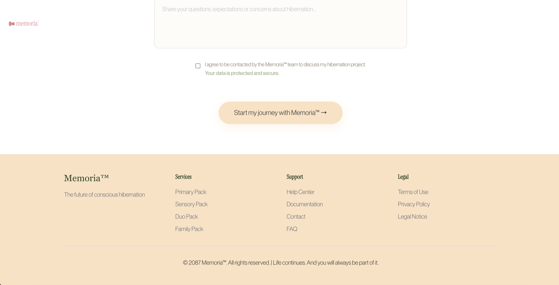 Footer du site